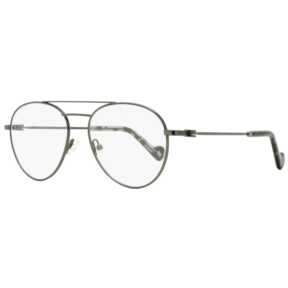 Moncler Oval Eyeglasses ML5023 008 Dark Gunmetal/Gray Havana 54mm 5023